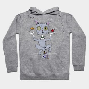 Psychedelic Cat Genie Full Hoodie